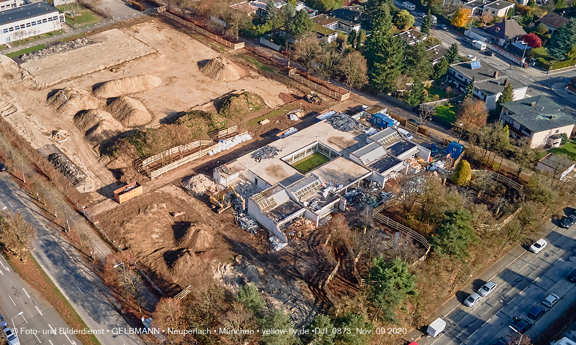 09.11.2020 - Baustelle Grundschule am Karl-Marx-Ring in Neuperlach
